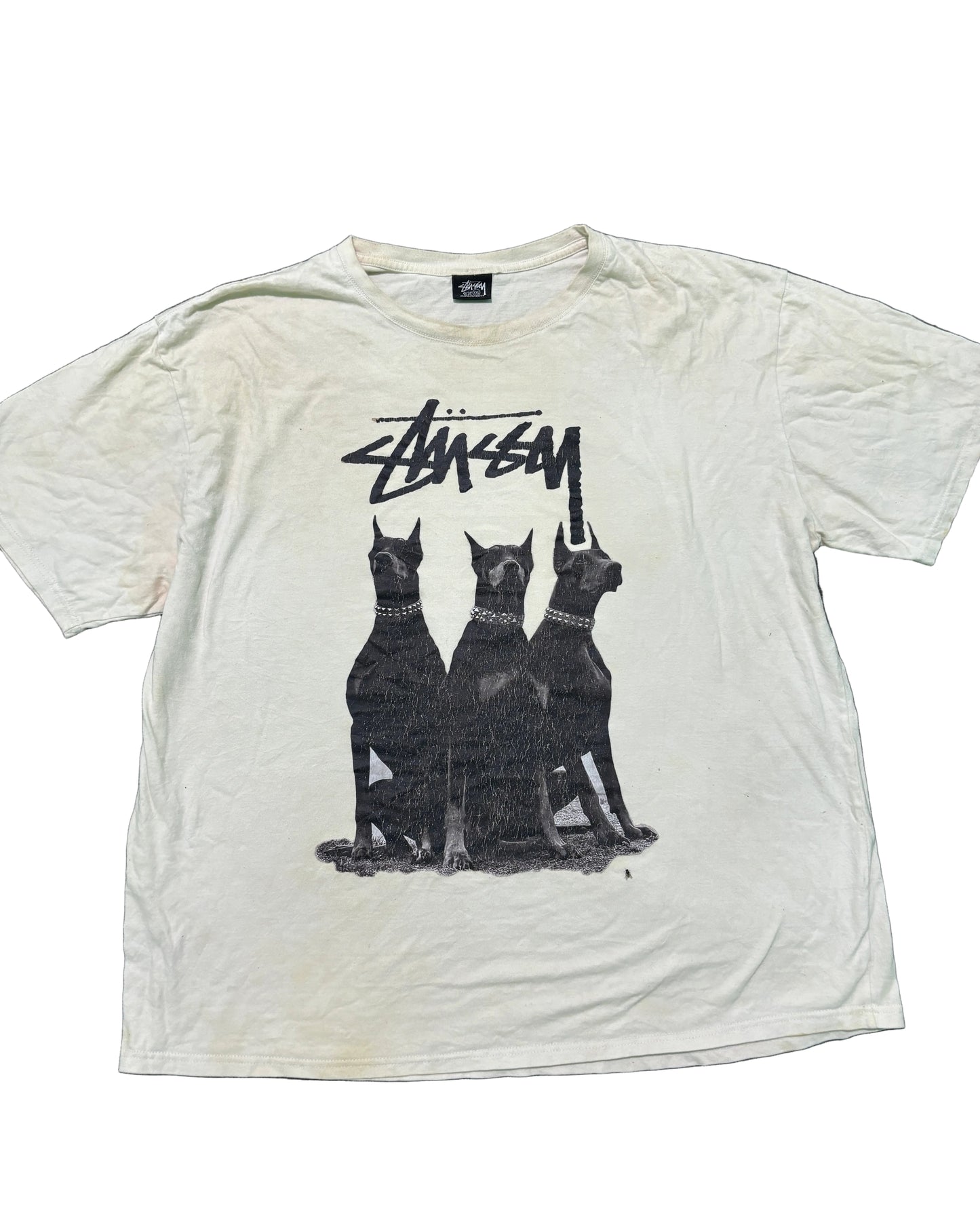 Upcycled Stussy Inspired Logo Printed T-Shirts