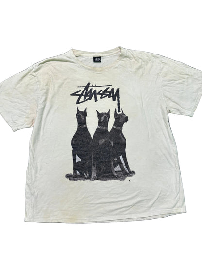 Upcycled Stussy Inspired Logo Printed T-Shirts